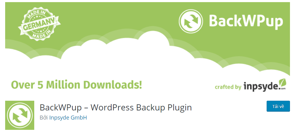 các plugin backup wordpress tốt nhất