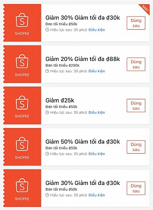 TỔNG HỢP MÃ SHOPEE, LAZADA NGÀY 24/04