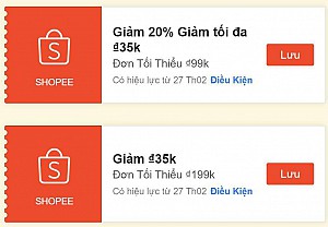 TỔNG HỢP MÃ SHOPEE, LAZADA NGÀY 28/02