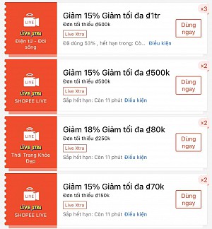 TỔNG HỢP MÃ SHOPEE, LAZADA NGÀY 11/04