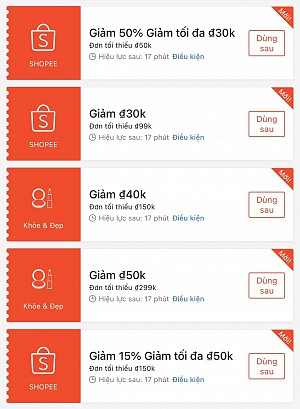 TỔNG HỢP MÃ SHOPEE, LAZADA NGÀY 19/03