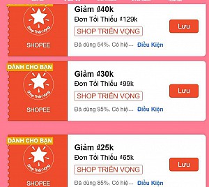 TỔNG HỢP MÃ SHOPEE, LAZADA NGÀY 09/08