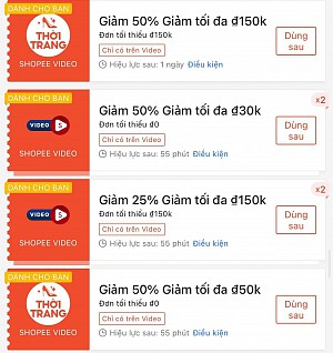 TỔNG HỢP MÃ SHOPEE, LAZADA NGÀY 30/03