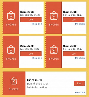 MÃ SHOPEE CÒN LƯỢT DÙNG LUÔN 01/10