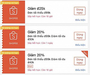 MÃ ÁP ĐA SỐ SẢN PHẨM TRÊN SHOPEE NGÀY 09/10: CÒN LƯỢT