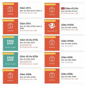 🔥TỔNG HỢP MÃ SHOPEE 12H - 18h00 - 20h ngày SIÊU SALE 🔥