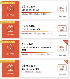 TỔNG HỢP MÃ SHOPEE NGÀY 24/10/2023