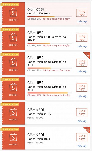 MÃ SHOPEE, LAZADA NGÀY 29/10