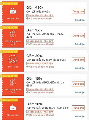 TỔNG HỢP MÃ SHOPEE, LAZADA NGÀY 30/10