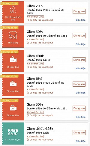 TỔNG HỢP MÃ SHOPEE, LAZADA NGÀY 26/10
