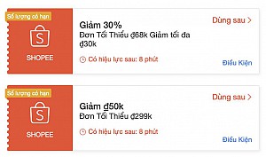TỔNG HỢP MÃ SHOPEE, LAZADA NGÀY 08/11