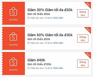 TỔNG HỢP MÃ SHOPEE, LAZADA NGÀY 24/05