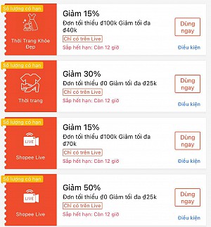 MÃ SHOPEE, LAZADA TỪ 18H - 21H NGÀY 16/11/2023