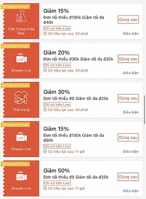 MÃ SHOPEE TỪ 12H - 22H NGÀY 22/11