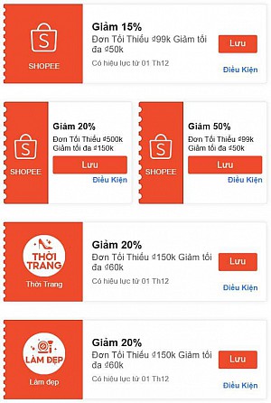 TỔNG HỢP MÃ SHOPEE 18H NGÀY SALE 01/12/2023