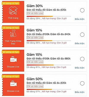 TỔNG HỢP MÃ SHOPEE, LAZADA NGÀY 07/12