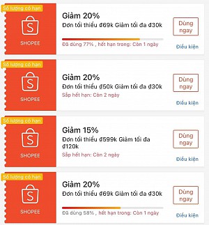 TỔNG HỢP MÃ SHOPEE, LAZADA NGÀY 18/12