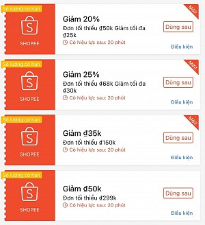 TỔNG HỢP MÃ SHOPEE, LAZADA NGÀY 03/01