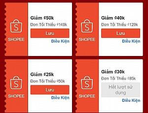 TỔNG HỢP MÃ SHOPEE, LAZADA NGÀY 12/01