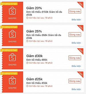 TỔNG HỢP MÃ SHOPEE, LAZADA NGÀY 10/01