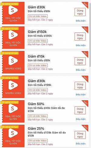 TỔNG HỢP MÃ SHOPEE, LAZADA NGÀY 14/01