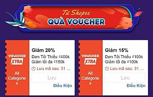 TỔNG HỢP MÃ SHOPEE, LAZADA NGÀY 09/01