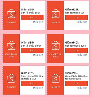 TỔNG HỢP MÃ SHOPEE, LAZADA NGÀY 09/03