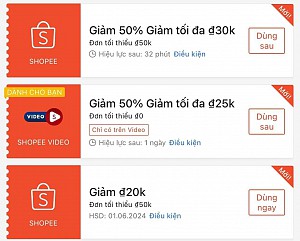 TỔNG HỢP MÃ SHOPEE, LAZADA NGÀY 26/05