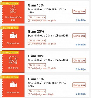 TỔNG HỢP MÃ SHOPEE, LAZADA TỪ 0H00 TỚI 21H00 HÀNG NGÀY 03/12