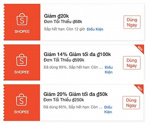 TỔNG HỢP MÃ SHOPEE, LAZADA NGÀY 17/02