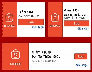 TỔNG HỢP MÃ SHOPEE, LAZADA NGÀY 07/01