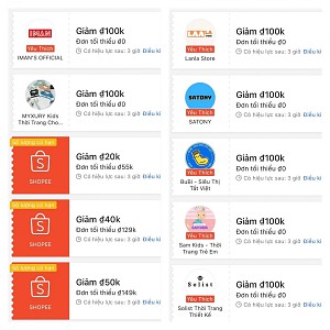 FULL MÃ GIẢM GIÁ SHOPEE SALE CUỐI THÁNG 25.12