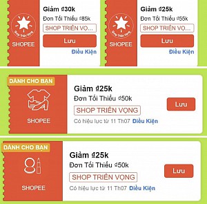 TỔNG HỢP MÃ SHOPEE, LAZADA NGÀY 11/07