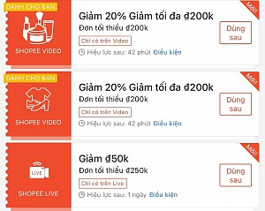 TỔNG HỢP MÃ SHOPEE, LAZADA NGÀY 31/07