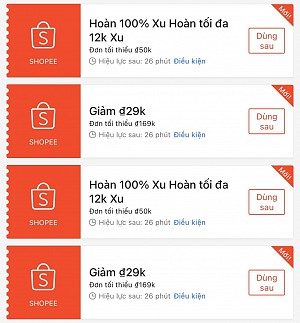 TỔNG HỢP MÃ SHOPEE, LAZADA NGÀY 21/02