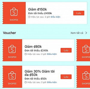 TỔNG HỢP MÃ SHOPEE, LAZADA NGÀY 15/05