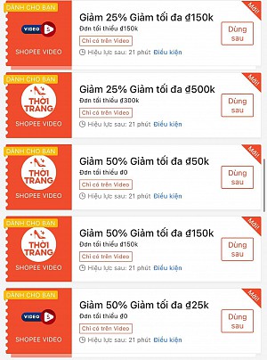 TỔNG HỢP MÃ SHOPEE, LAZADA NGÀY 29/03