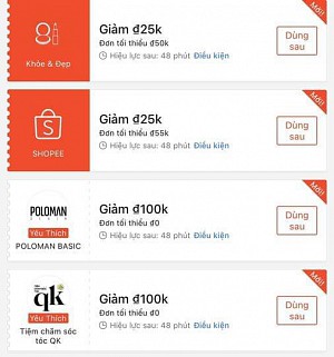 TỔNG HỢP MÃ SHOPEE, LAZADA NGÀY 20/02