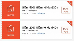 TỔNG HỢP MÃ SHOPEE, LAZADA NGÀY 28/03