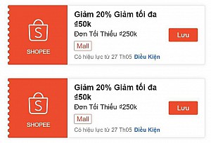 TỔNG HỢP MÃ SHOPEE, LAZADA NGÀY 27/05