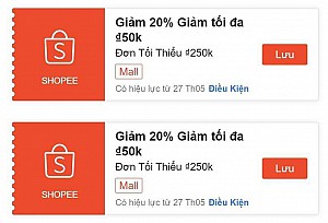 TỔNG HỢP MÃ SHOPEE, LAZADA NGÀY 27/05