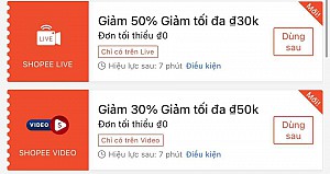 TỔNG HỢP MÃ SHOPEE, LAZADA NGÀY 26/07