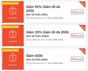 TỔNG HỢP MÃ SHOPEE, LAZADA NGÀY 16/02