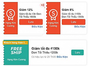 TỔNG HỢP MÃ SHOPEE, LAZADA NGÀY 20/06