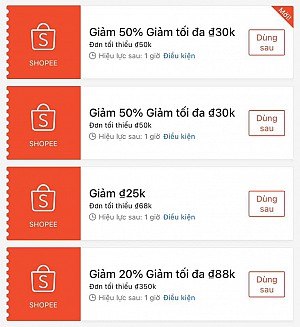 TỔNG HỢP MÃ SHOPEE, LAZADA NGÀY 14/03