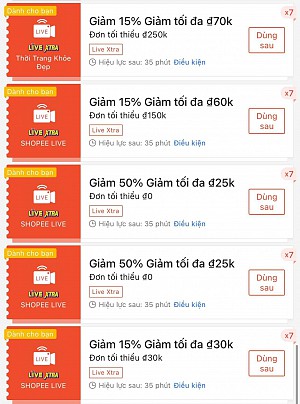 TỔNG HỢP MÃ SHOPEE, LAZADA NGÀY 08/07