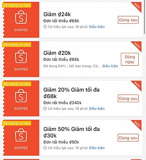 TỔNG HỢP MÃ SHOPEE, LAZADA NGÀY 18/02