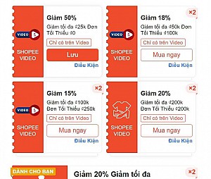 TỔNG HỢP MÃ SHOPEE, LAZADA NGÀY 04/07