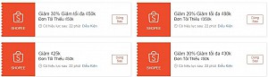 TỔNG HỢP MÃ SHOPEE, LAZADA NGÀY 17/04