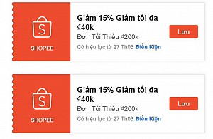 TỔNG HỢP MÃ SHOPEE, LAZADA NGÀY 27/03